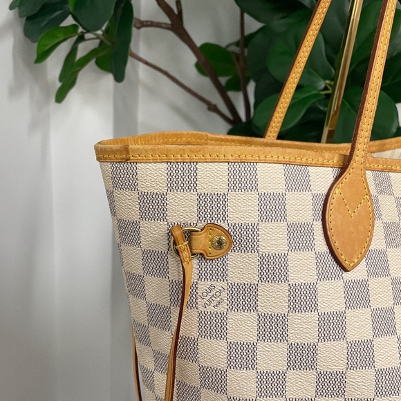 Louis Vuitton Neverfull MM Damier Azur Tote Bag - Picture 5 of 11